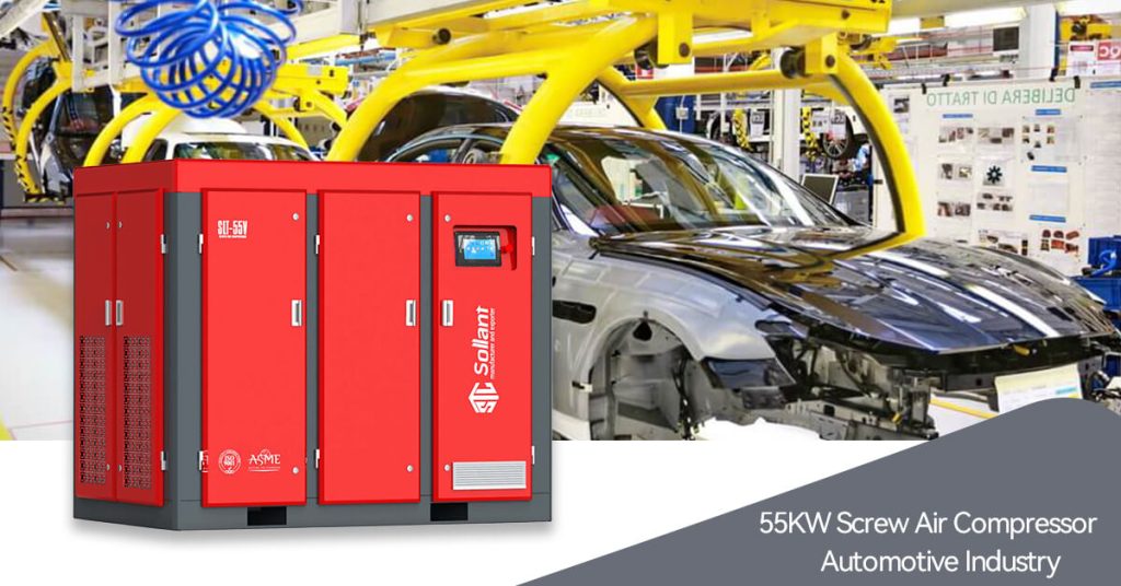 Screw Air Compressor for Automotive Industry - Sollant