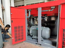 roatry screw air compressor for sheet metal workshop