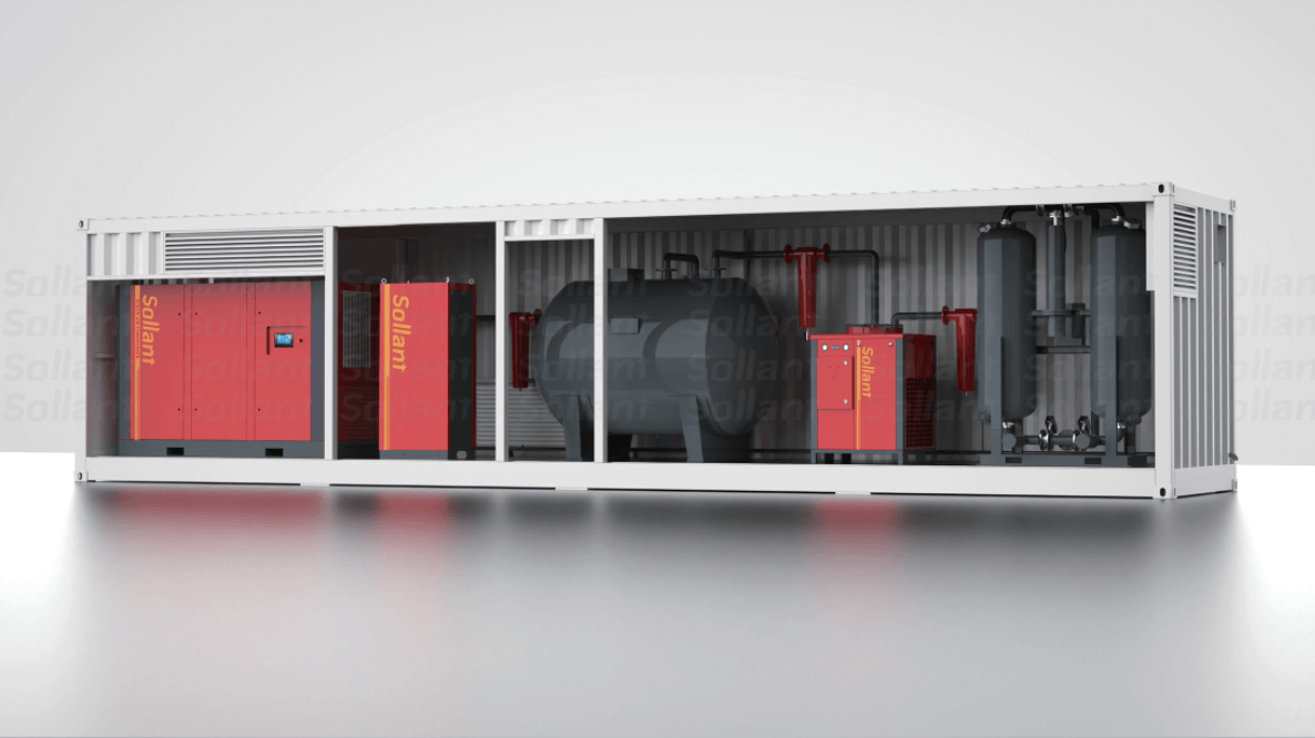 Компрессор воздушный в контейнере